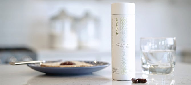 Substantiating the Absorption of ageLOC Youth’s Ingredients Through Scientific Study Taking ageLOC Youth with breakfast